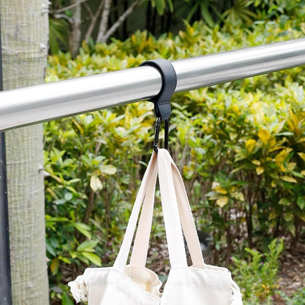Set of 2 Dedicated Assist Grips & Storage Custom Hooks with Convenience Store Hooks (Black)
