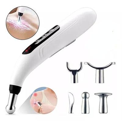 Pluma de masaje electrónica 5 en 1, pluma de acupuntura, terapia de alivio del dolor, batería/carga potente pluma energética, herramientas para aliviar el dolor