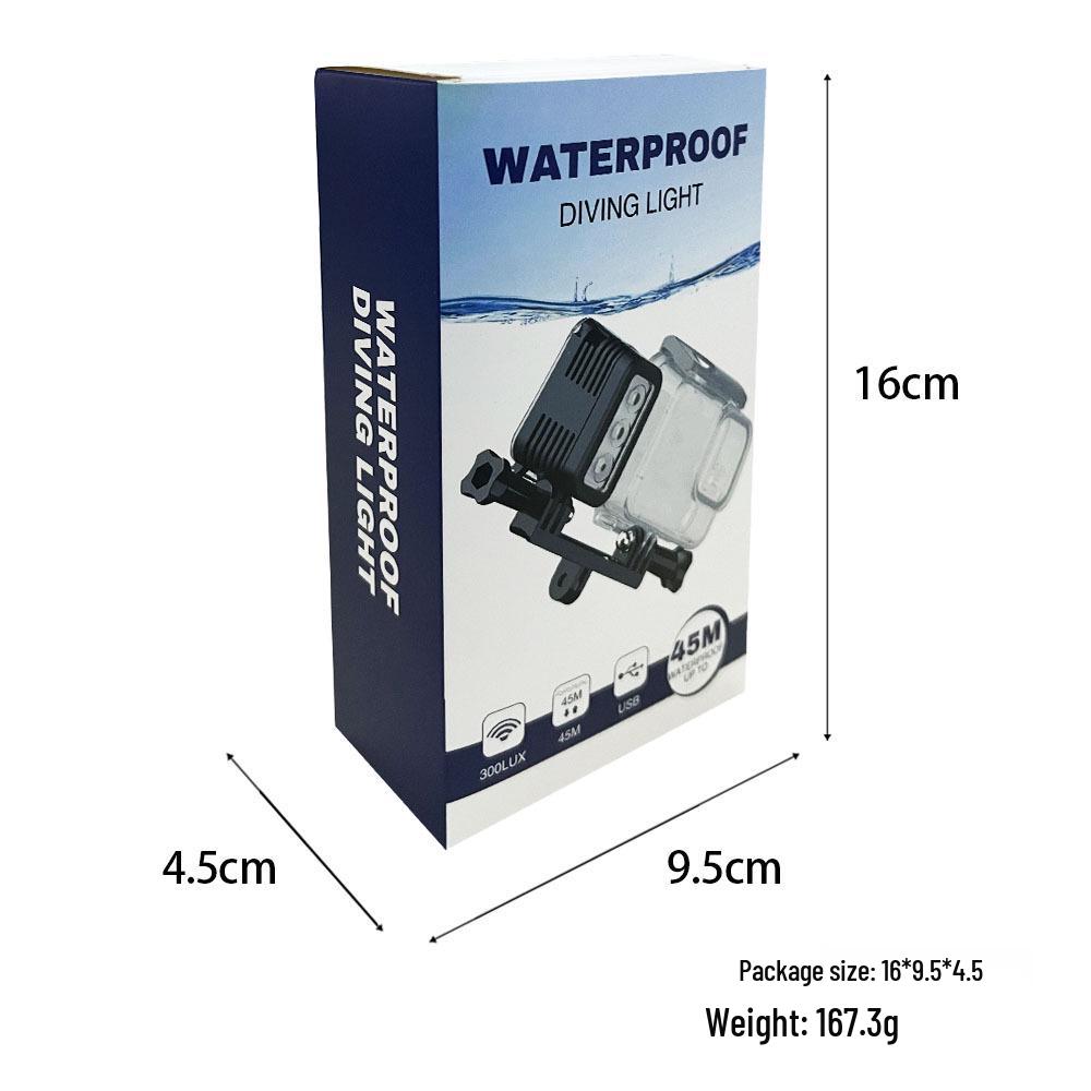 

Подводный свет для GoPro13: Водонепроницаемый светодиодный аксессуар для подводной фотографии