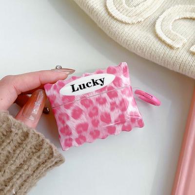 Ins Wireless Bluetooth Charging Box Glove Lucky Pink Leopard Imd Earphone Case For Apple Airpods 2 1 3 Pro 2nd Cute Cover Capa