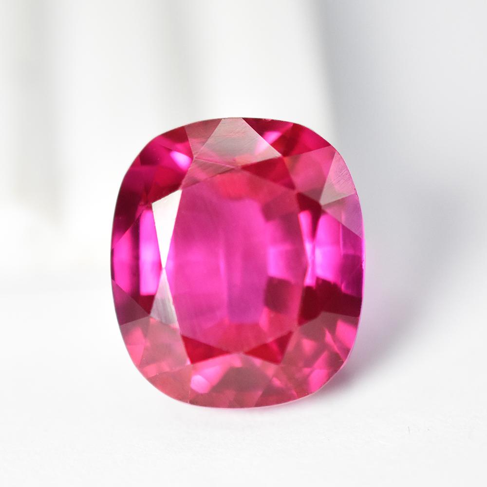 Natural Pink Sapphire Loose Gemstone Quality 21 Ct Cushion Shape September Birthday Birthstone