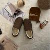 New winter fashion round head thick-soled velvet foot cover women's casual single shoes versatile outer wear snow women's shoes
