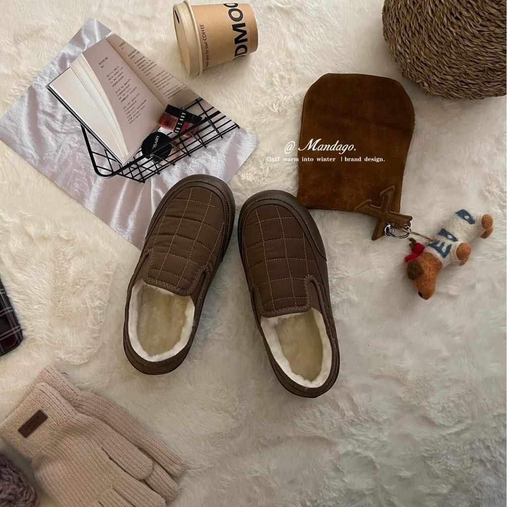 New winter fashion round head thick-soled velvet foot cover women's casual single shoes versatile outer wear snow women's shoes
