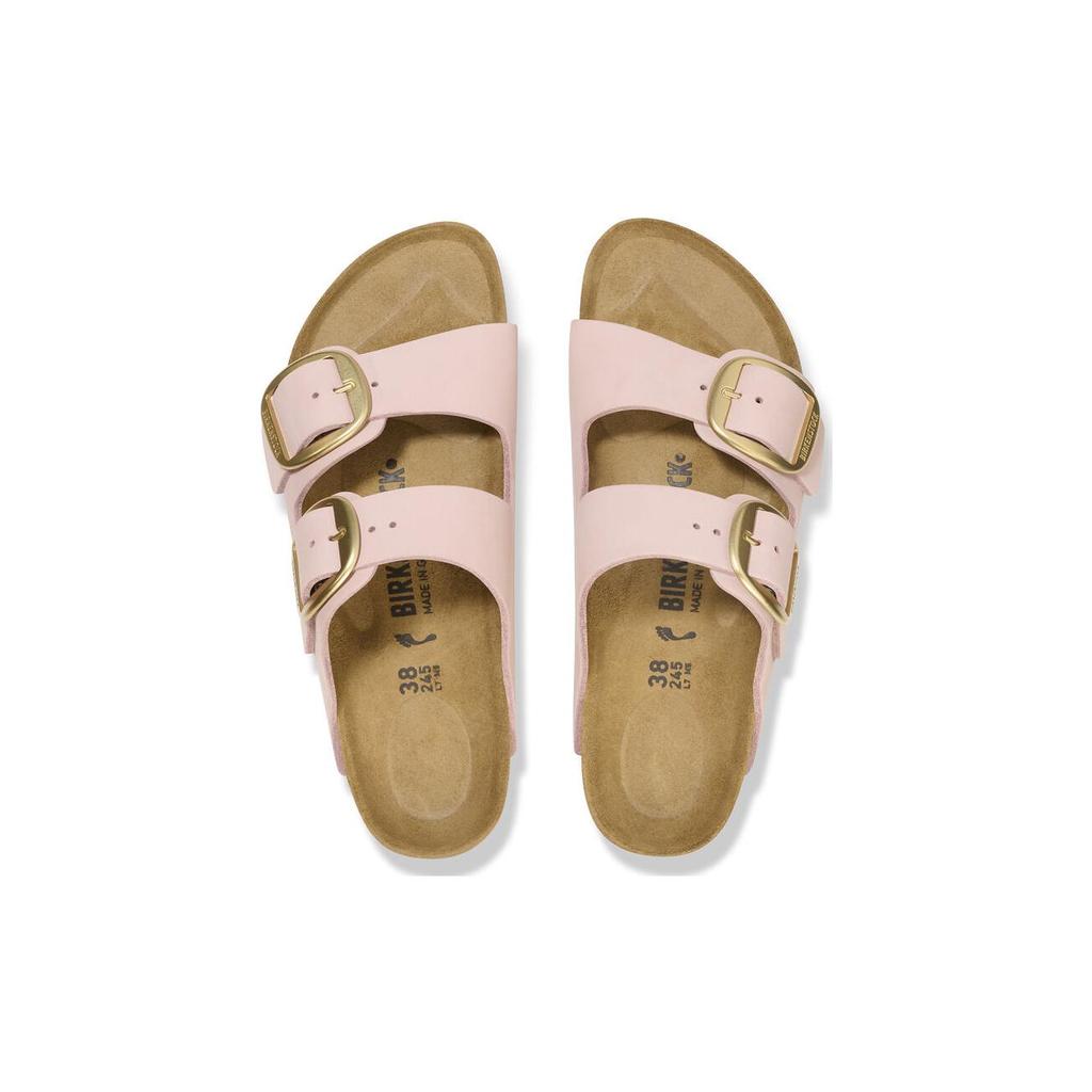 Birkenstock Leather Slide Slippers Women's Pink Narrow 1026583
