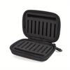Portabale Fly Fishing Lure Spinner Spoon Bait Black Storage Box Professional 16 Slots Hard EVA Storage Case Container Bag