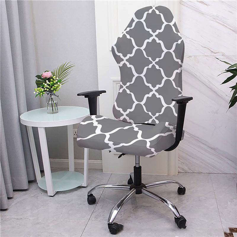 Retro Style Armchair Floral Printed Gaming Chair Cover Stretch Split Computer Chair Cover Office Swivel Armchair Slipcovers 2330₽