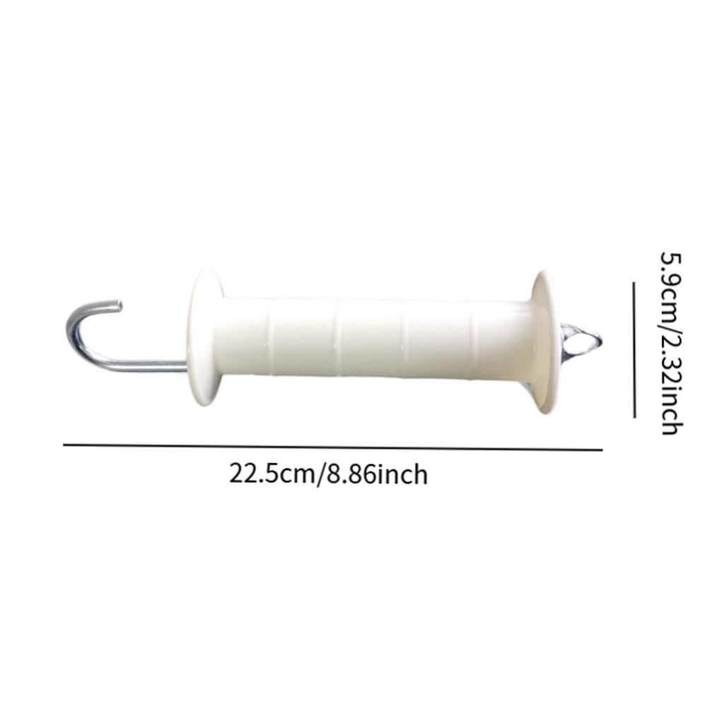Electric Fence Gate Handles Insulated Heavy Duty PP Iron Construction Spring Assistance for Garden Fence Metal Outdoor Gates