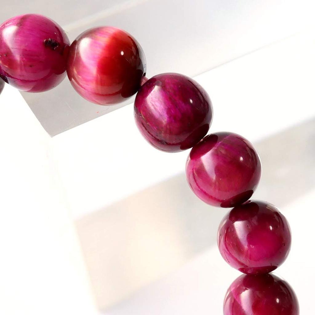 Pink Tiger Eye Tiger Eye Natural Power Inner 21cm [GOLD STONE] Bracelet, 8mm, Stone, Stone, Stone, Diameter Approx.