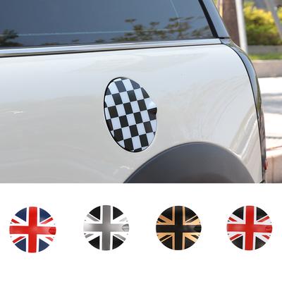 Union Jack JCW Araba Yakıt Deposu Kapağı Etiketi Kapağı Mini Cooper Clubman R55 R56 1.5T Yağ Benzin Dizel Depo Koruyucu Çerçeve
