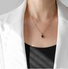 Trendy L182 Blue-Green-Purple Gemstone Necklace for Women - 18K Gold-Plated Stainless Steel Hip Hop Clavicle Chain