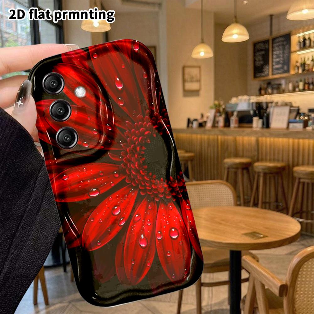 Phone Case: 2D Flat, Fits Samsung Galaxy A34 A35 M05 M06 S20 S22 S21 FE Plus 5G Protective Case, Black Background, Perfect Christmas and Halloween Hol
