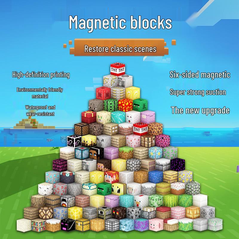 Magnetic Mini Cubes: Educational Building Blocks Set for Children
