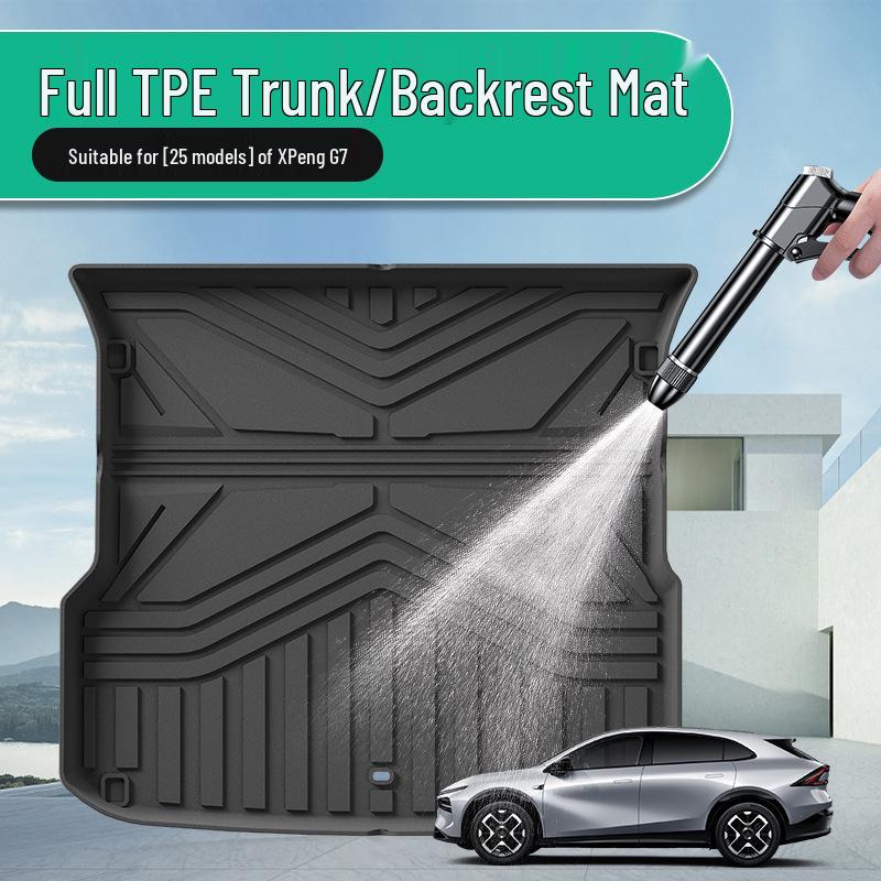 All-TPE Trunk and Seat Back Mat Kit for XPeng G7 (25 Models)