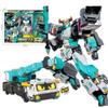 Metal Cardbot Season 2 Blue Cop S Transforming Robot To Car Action Figures with Card Transformation Car Musclehyde Model Toys
