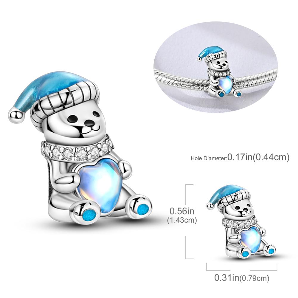 Copper Winter Snowman Penguin Snowflake Charms Beads Fit Original Bracelet For Women Jewelry Making