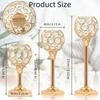 Medium Size European Mini Crystal Candlestick Electroplated Candle Holder Table Decoration for Candlelight Dinner