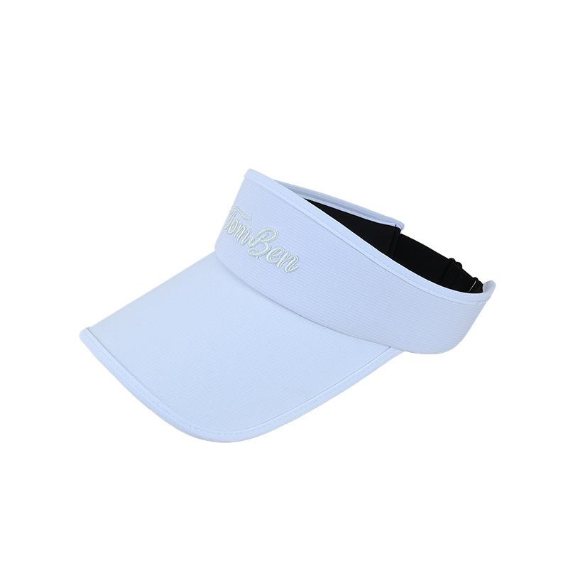 Women s Summer Open-Top Hat with Large Brim Outdoor Sport Visor Cap for Sun Protection 56-58cm белый