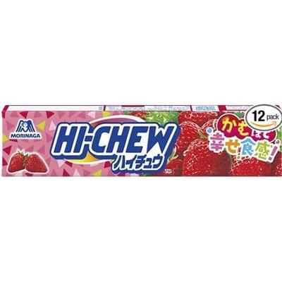 Morinaga Hi-Chew Strawberry$12$ Pieces Per Stick $\times 12$ Sticks