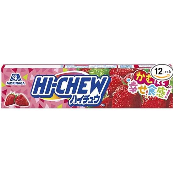 Morinaga Hi-Chew Клубника$12$ штук в стике $\times 12$ стиков