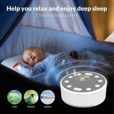 And Night Light For Adults, Babies And Children. Noise Machine With A Variety Of Soothing Sleep Sounds. Compact And Portable For The Bedroom