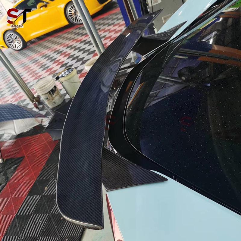 BMW i8 Carbon Fiber Rear Spoiler Diffuser Kit (2015-2021)