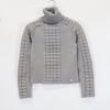 CHANEL Grey 00A P16583V00850 Cashmere Turtleneck Knit tops 38 grayUsed
