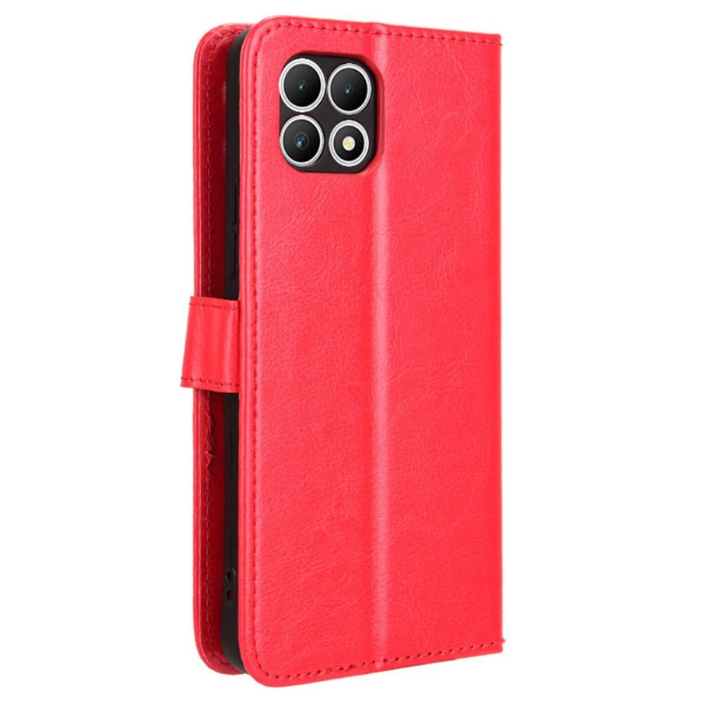 T Phone 2 5G Flip Case, Crazy Horse Wallet, Red
