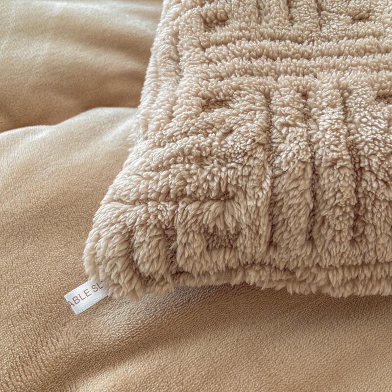 Muji Style Thickened Warm Milk Velvet Quilt