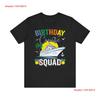 Birthday Cruise Squad T Shirt Top Celebration Apparel Vintage Washed Top For Everyday Wear Breathable Designer Clothes
