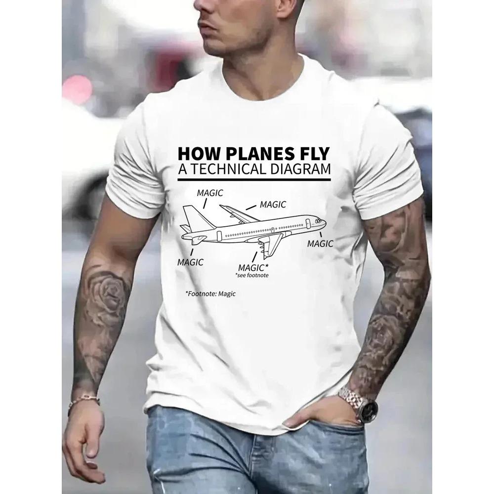 

Футболка Мужская Женская Как летают самолеты Смешная футболка с короткими рукавами Хип-хоп футболка Смешная пилот и летящий самолет футболка большого размера XXXXXL золотой