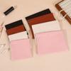 Auto-Close PU Leather Cosmetic Bag for Travel - Holds Lipstick, Earphones, Chargers, and Cables.
