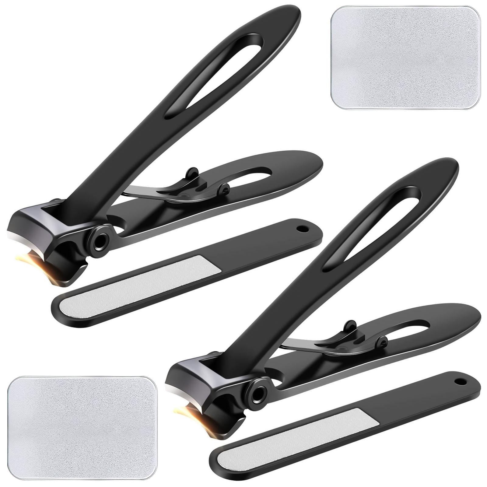 Thick Nail Clippers 15mm Wide Jaw Nail Cutter for Thick Toenail Stainless Steel Heavy Duty Toenail Clippers with Curved Blades