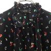 To B. by Agns B Floral Long Sleeve Blouse 38 Black Women Used