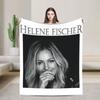 Helene Fischer Sänger Porträt Decken Qualität Warm Weich Bettwäsche Überwürfe Winter Mädchen Jungen Heimdeko Ästhetischer Bettüberwurf