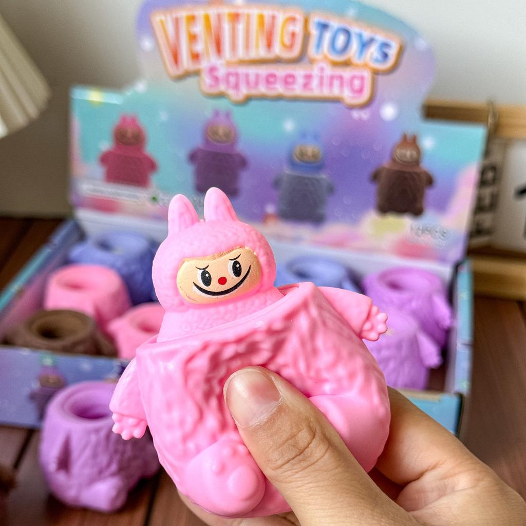 Cute Stress-relieving Toy for Children, Labubu Squeeze Cup, Non-toxic and Creative Stress-relieving Toy