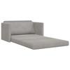 Grey Velvet Sofa Bed 124 X 71 X 78 Cm