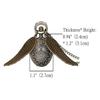 Pocket Watch Metal Keychain Retro Vintage for Gifting With Key Ring