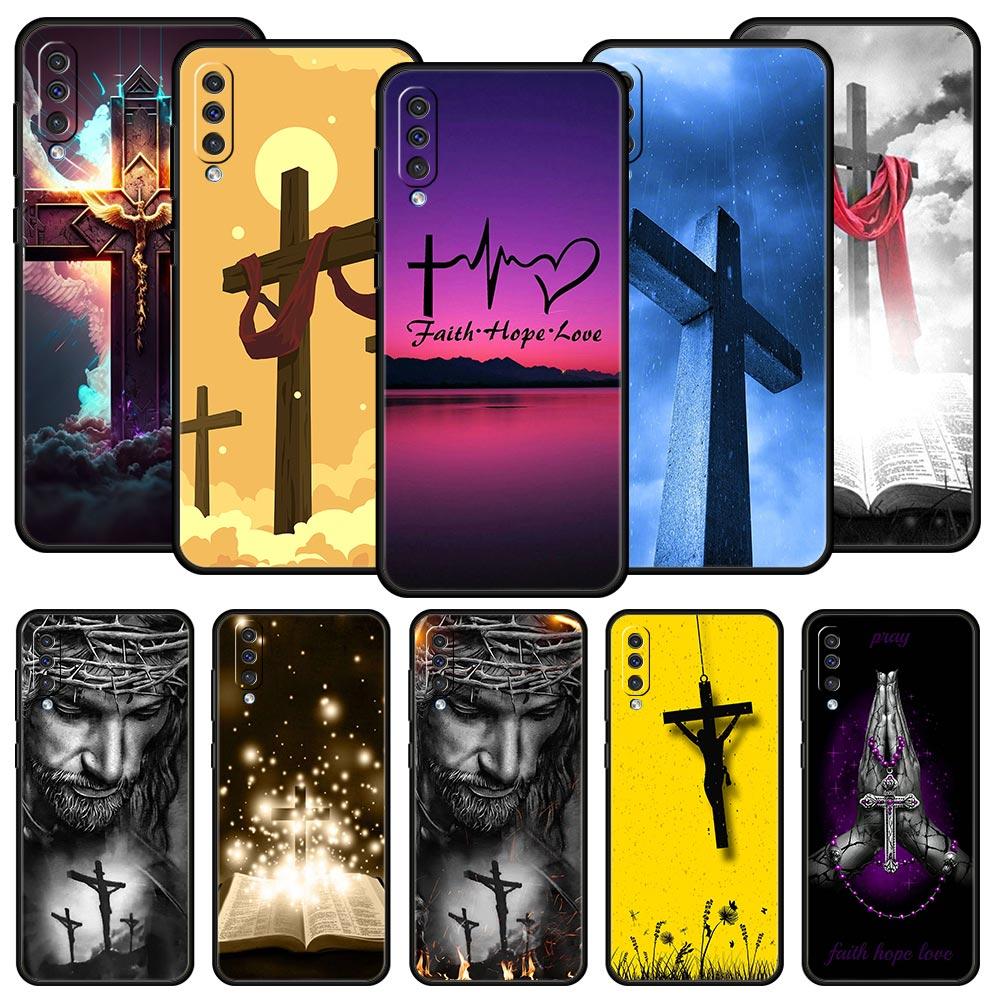 Faith Christian Religious Jesus Clear Phone Case For Samsung A56 A36 A26 A34 A17 A16 A06 A14 A12 A54 A72 A52 A50 A40 A32 Cover