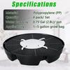 4Pcs Flower Pot Base Self-Watering Tray Set Elevated Plant Panels with Mesh Holes Prevent Over/Under Watering Plant Tray