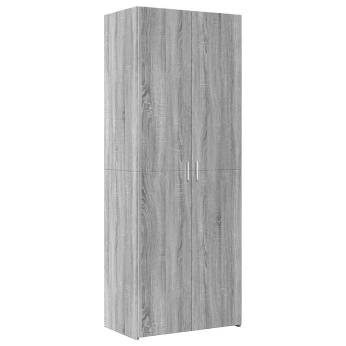VidaXL Highboard Sonoma Grey 70x42.5x185 Cm Engineered Wood, Sideboard, Storage Cabinet, Side Panel, Cabinet, 3281425