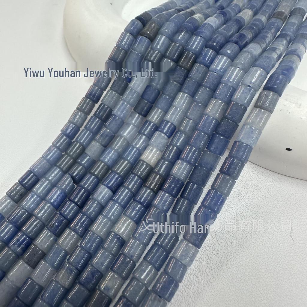 4x4mm Natural Stone Cylinder Beads for Handmade DIY Jewelry, Bracelets & Necklaces