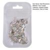 Yousheng 100Pcs/Bag Nail Rhinestone Flat Back Diverse Styles Easy Paste Shining Nail Decoration Faux Crystal Irregular Shape Nail Art Charm Craft