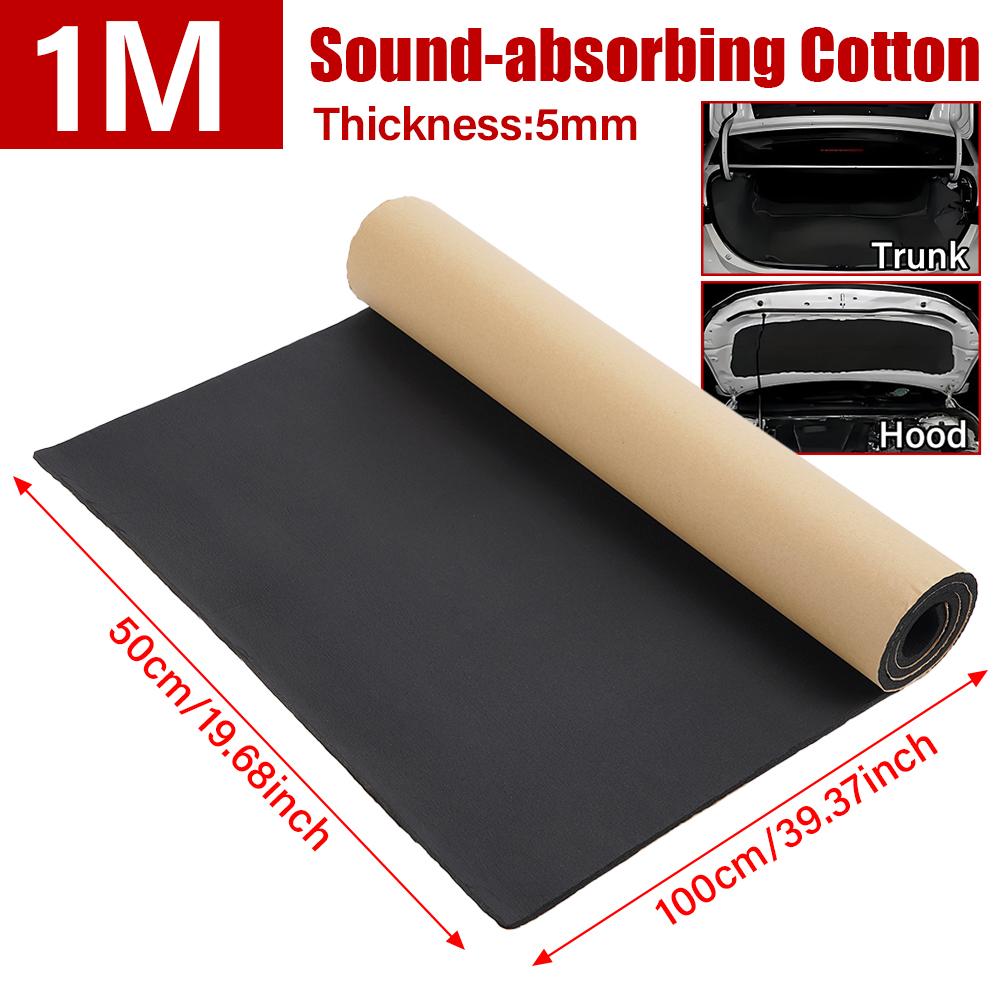 1/2M Car sound absorbing cotton Proofing Deadener Engine Noise Sound insulation Acoustic Foam and flame retardant
