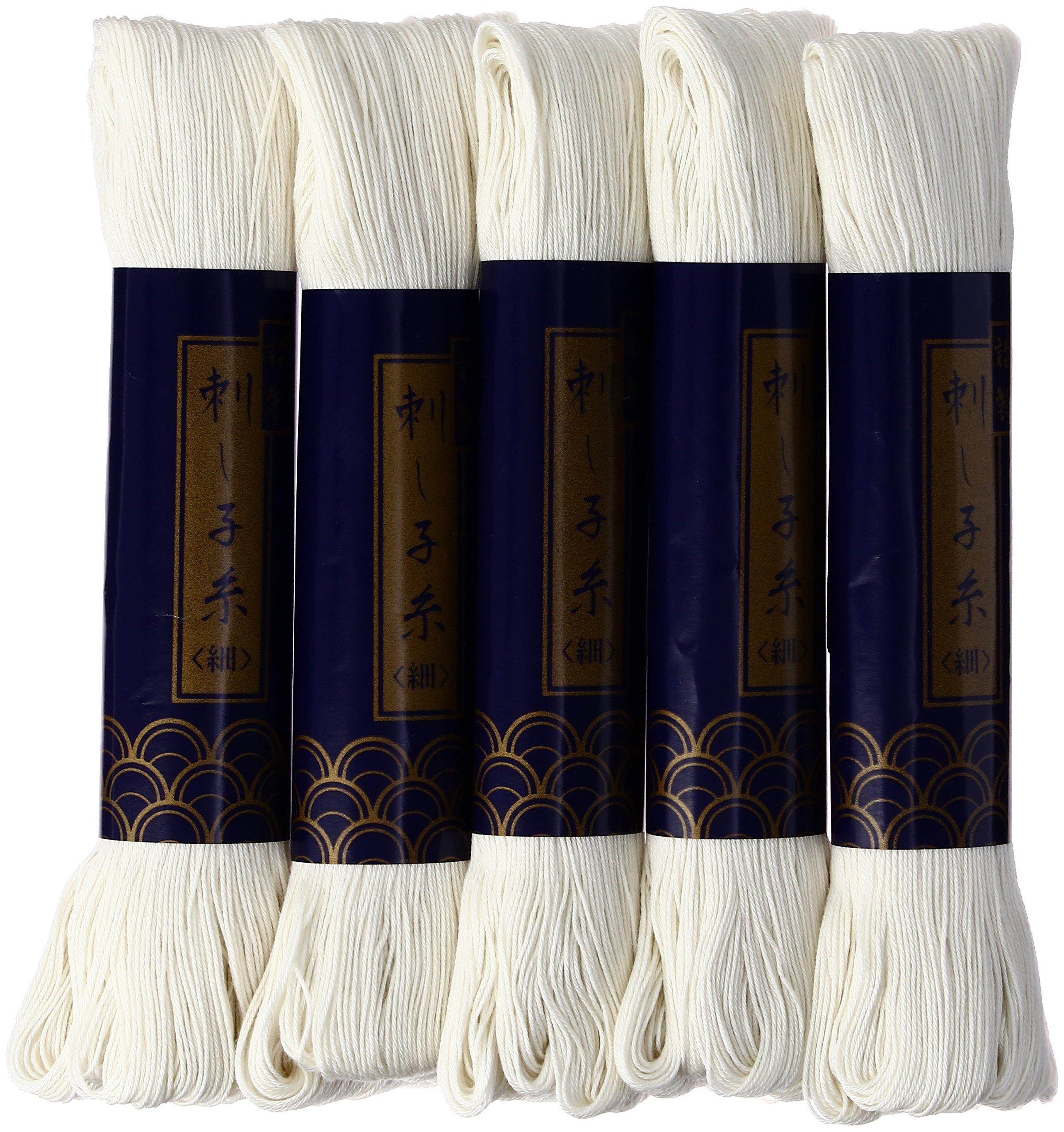 

Нитка Sashiko тонка 170 м 5x1 (Невибілений)