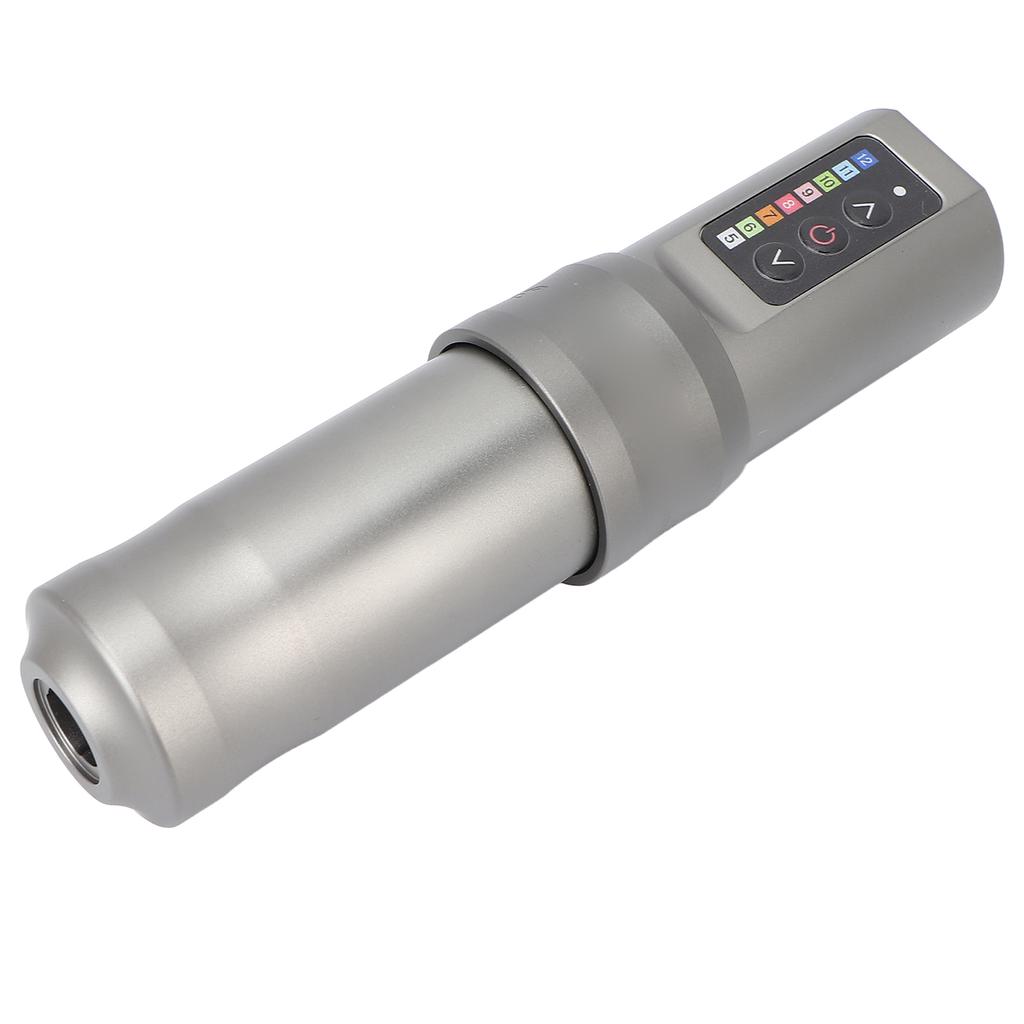 Cordless Tattoo Machine Pen Space Aluminum RCA Interface Replace Head Rotary Tattoo Machine Silver