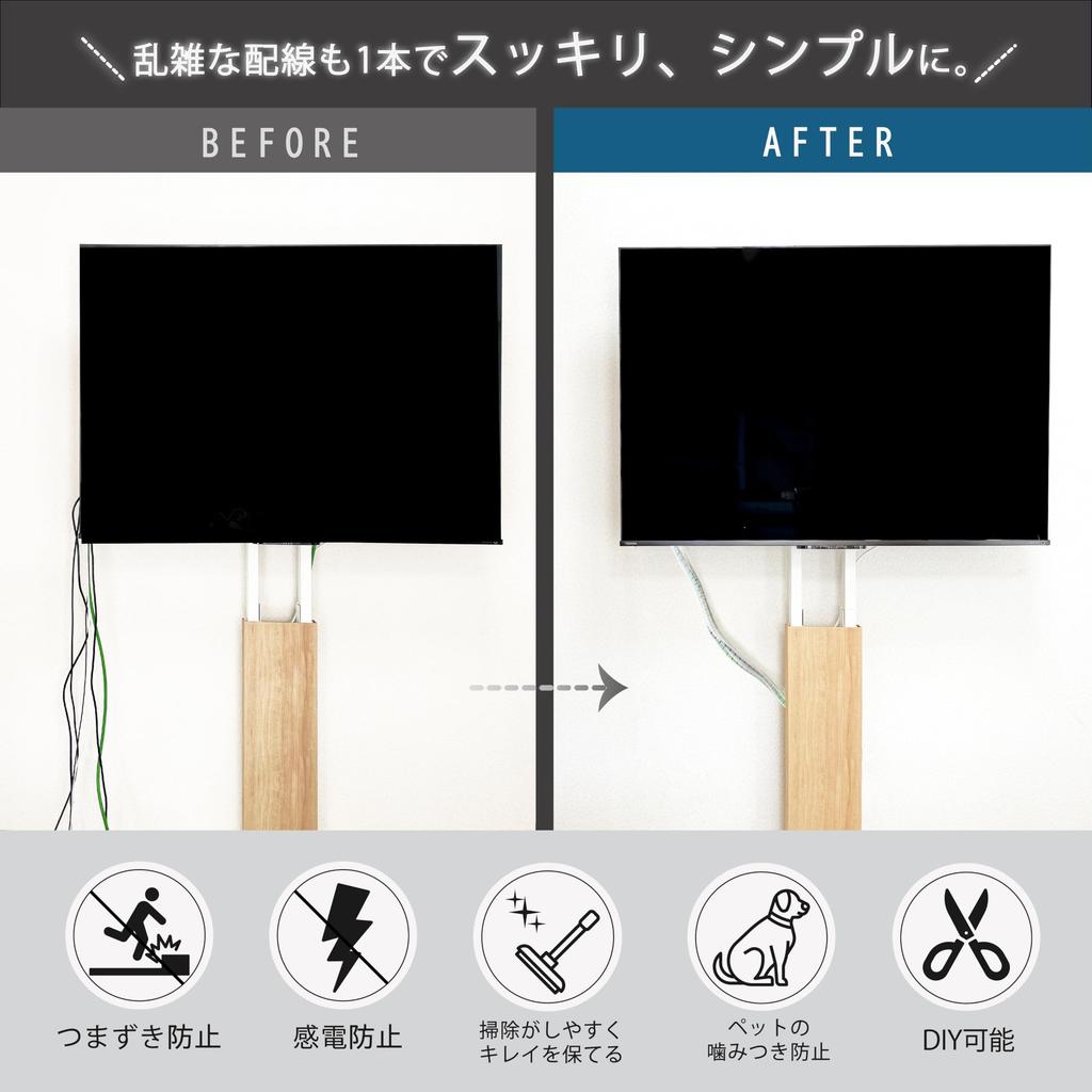 ASPIRE Slit Tubing OT-08-PE-N, 100m Roll, 8mm Inner Diameter, White. Organize, Store, and Hide Cables. Wiring Tubing, Wire Cover, Wire Protection