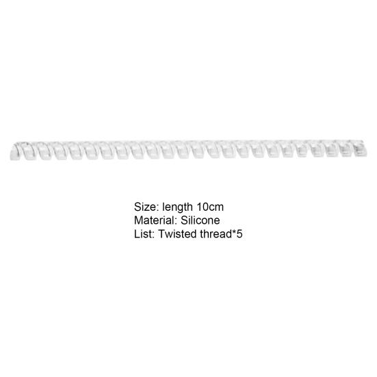 5Pcs/Set Ring Size Adjuster Invisible Soft Texture Comfortable Wearing Jewelry Guard Spiral Silicone Tightener for Loose Rings