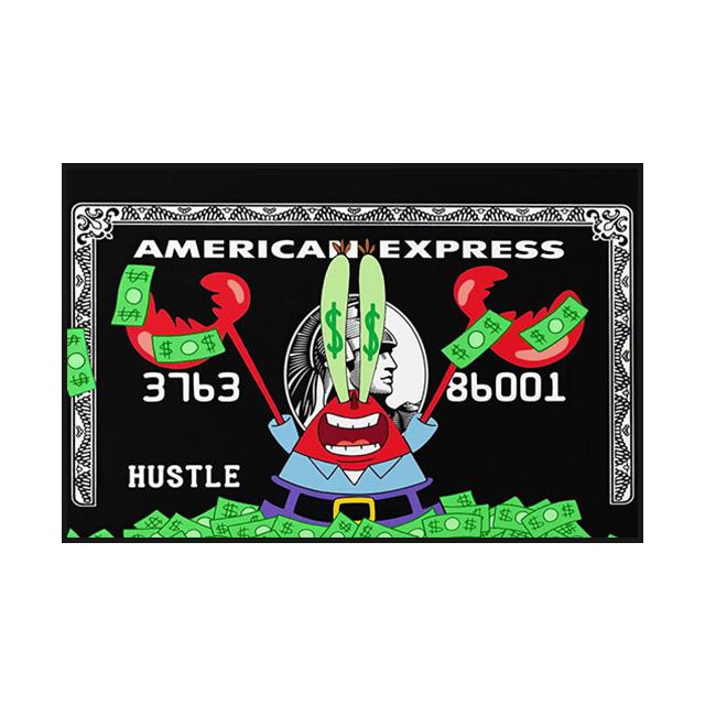 US Dollar Picture Decoration Mural Pop Graffiti Poster Canvas Painting and Living Room Wall Art Prints for Modern Home Decor No Frame
