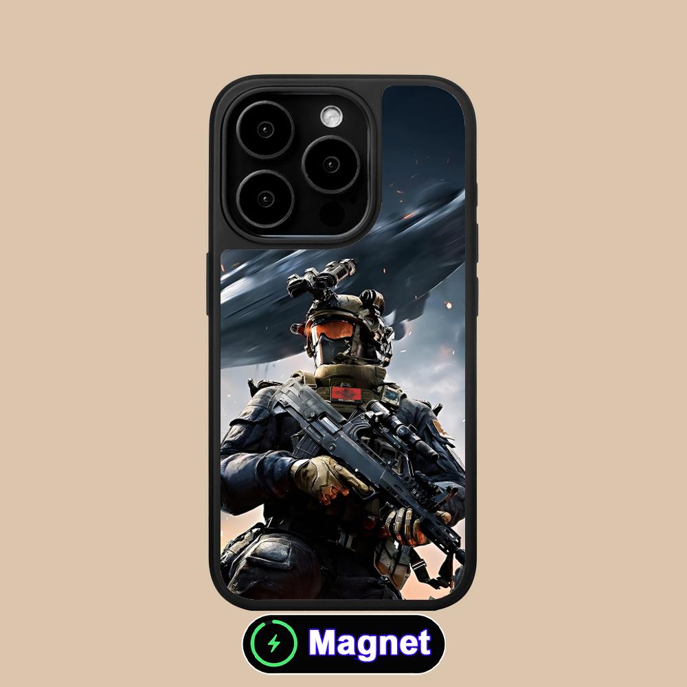 Game Delta Force Matte Surface Magsafe Mobile Phone Case for iPhone 17 16 15 14 13 12 11 Air Pro Max Plus Colorful Cover