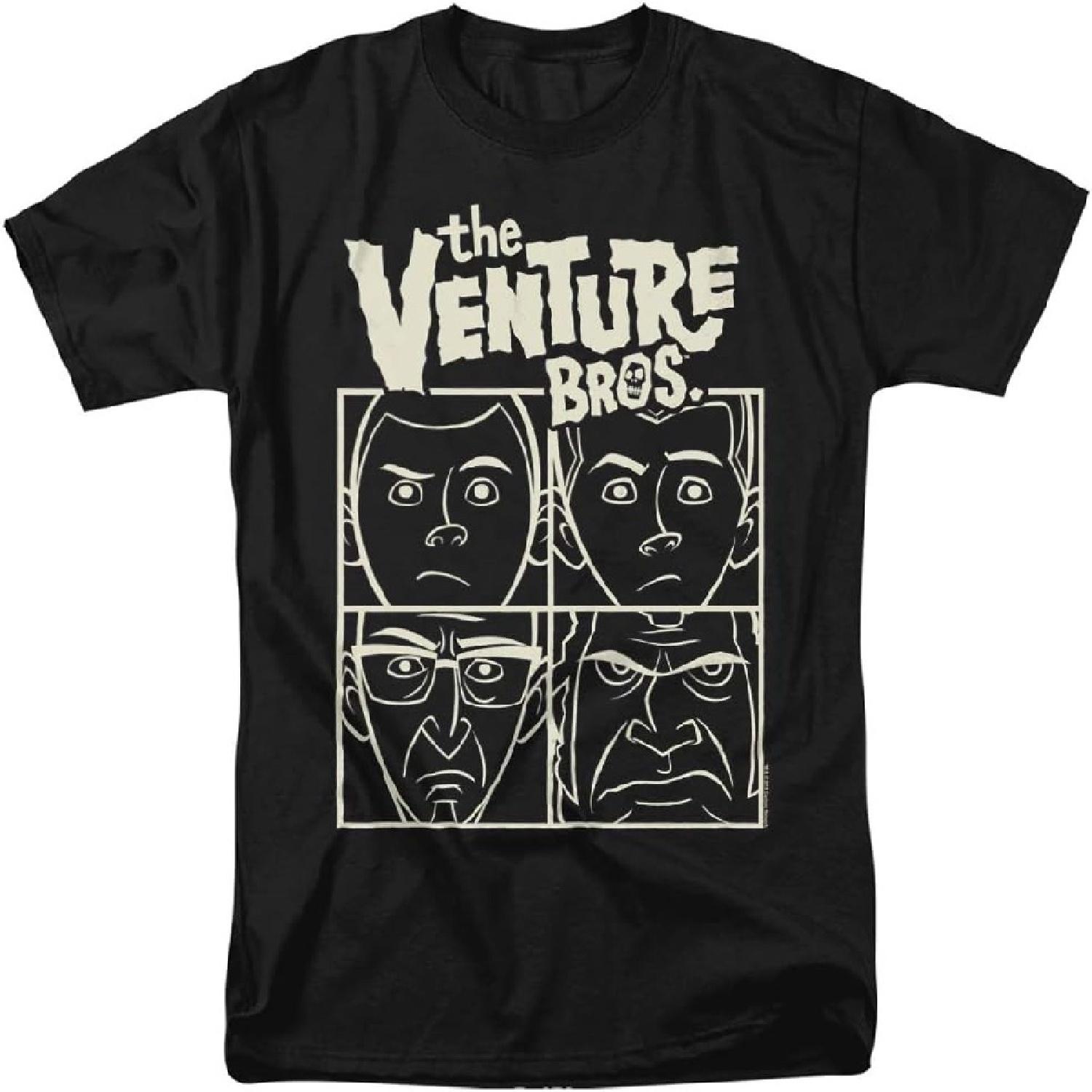 The Venture Bros Venture Unisex Adult T-Shirt, Black, Large S